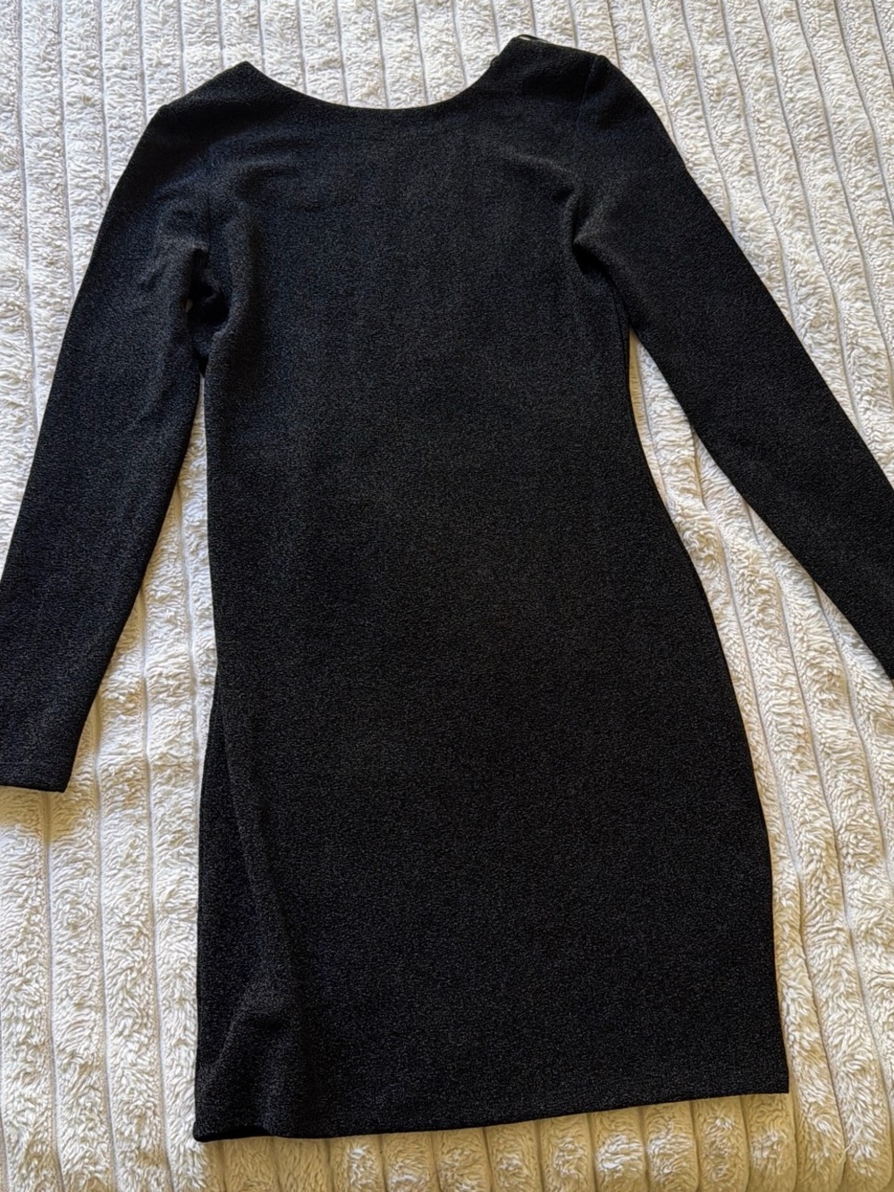 H&M Black Long-Sleeve Bodycon Dress